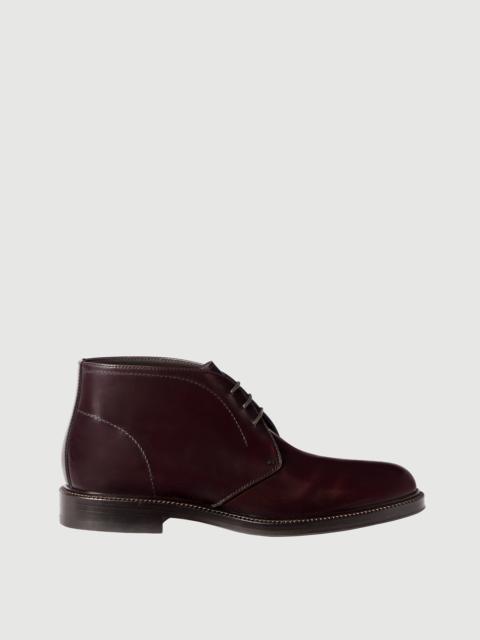 Brunello Cucinelli Polished calfskin chukka boots