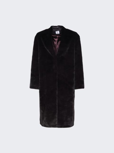 CASABLANCA Fur Coat Aubergine