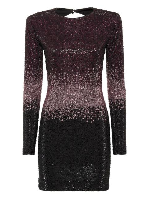 PHILIPP PLEIN low-cut strass mini dress
