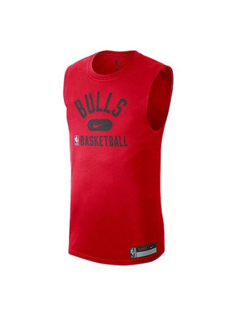 Nike Men's Nike Dri-FIT Chicago Bulls Training Sports Quick Dry Sleeveless Red T-Shirt DM3224-657