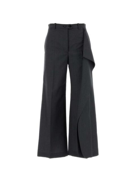 Jil Sander ruffled wide-leg trousers