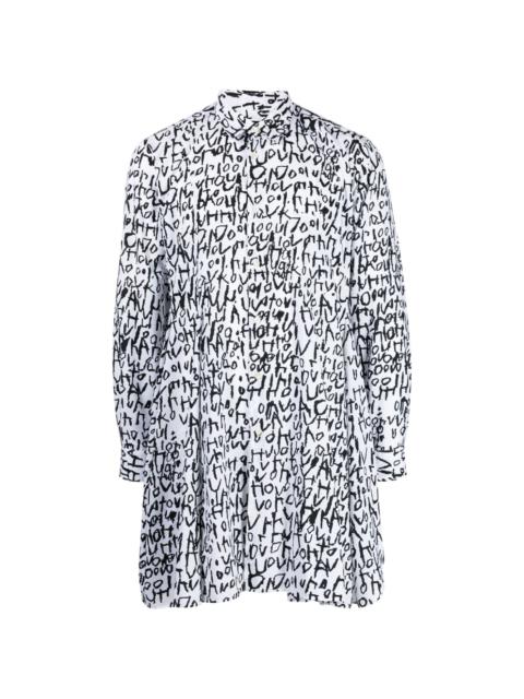 Comme des Garçons Homme Plus graphic-print classic-collar shirt