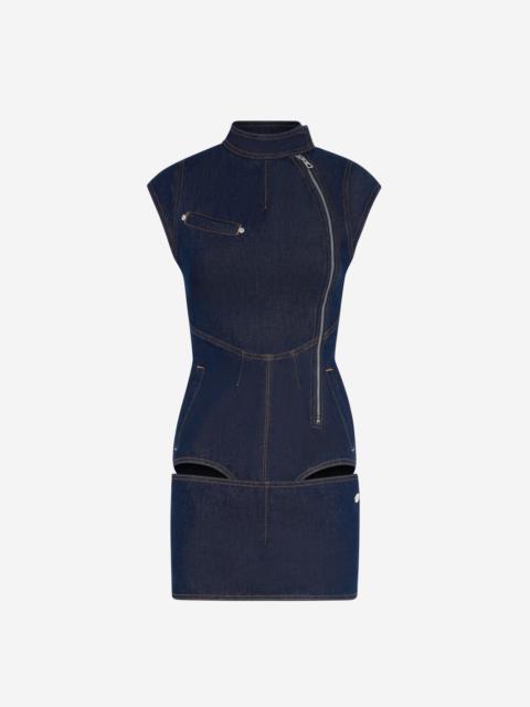Jean Paul Gaultier THE ZIPPED DENIM DRESS