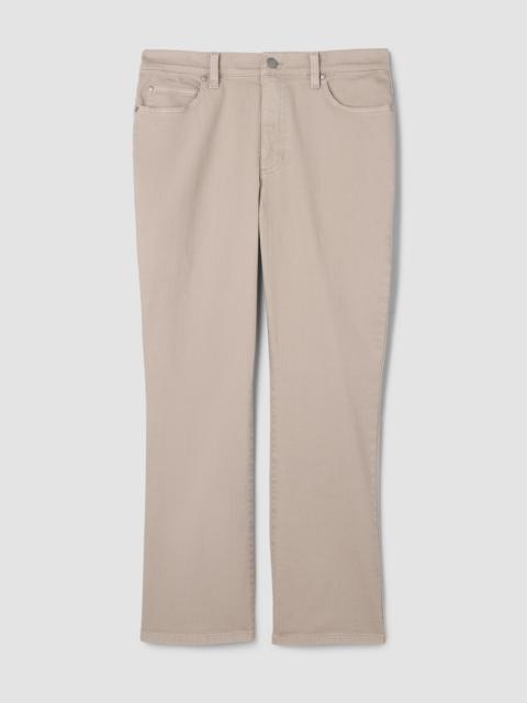 EILEEN FISHER Garment-Dyed Organic Cotton Denim Kick Jean