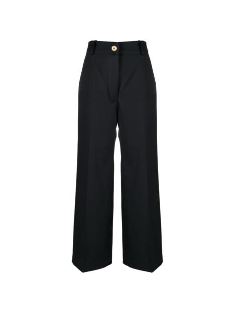 Iconic long wool trousers