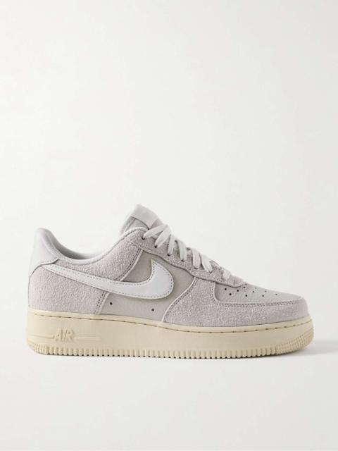 Nike Air Force 1 '07 LX Brushed-Suede and Leather Sneakers