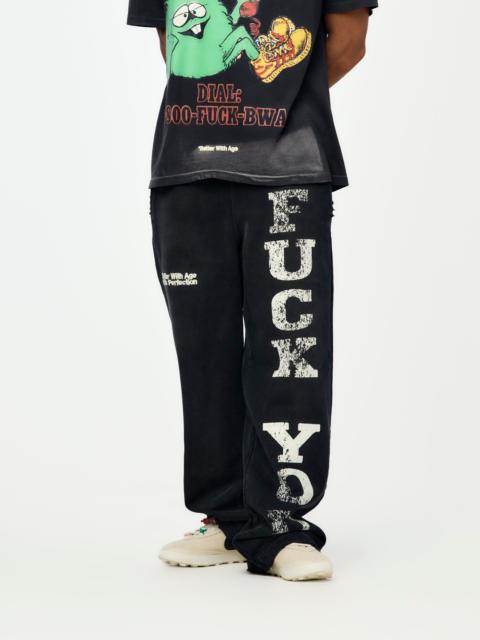 *Better With Age FUCK YOU SWEATPANTS (FADED BLACK)