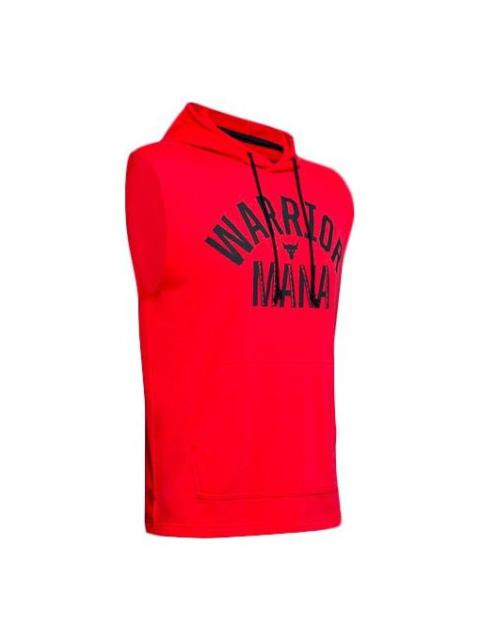 Under Armour Men's Under Armour Project Rock Training Sports hooded Sleeveless Red 1352693-608