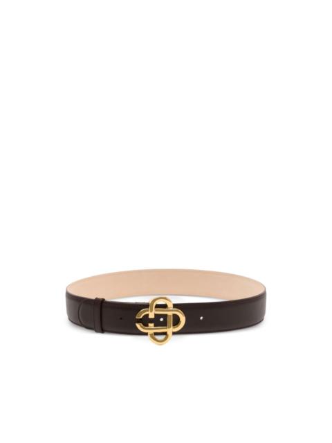 CASABLANCA CC interlocking-logo buckle leather belt