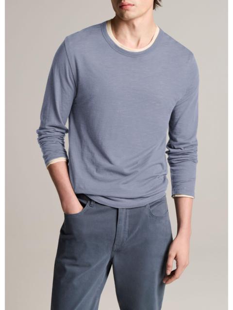 Vince Slub Pima Cotton Double-Layer T-Shirt