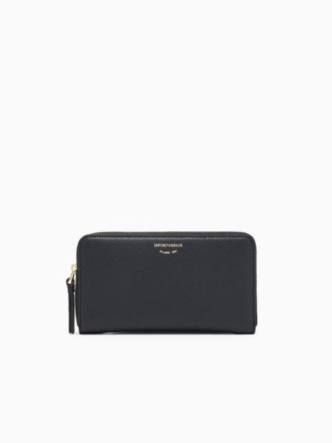 EMPORIO ARMANI Deer-print MyEA wallet with wrap-around zip