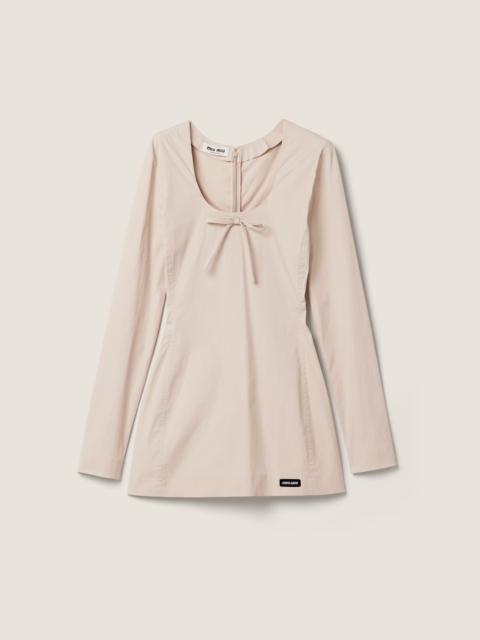 Miu Miu Stretch poplin mini-dress