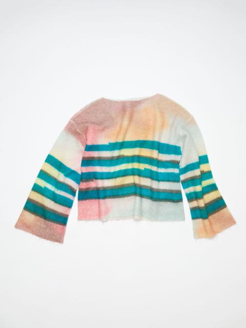 Acne Studios Mohair blend stripe jumper - Blue/multi