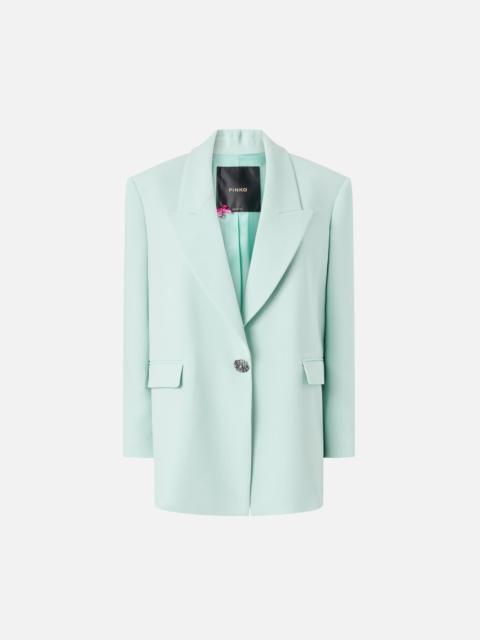 PINKO JACKET WITH ROSE JEWEL BUTTONS