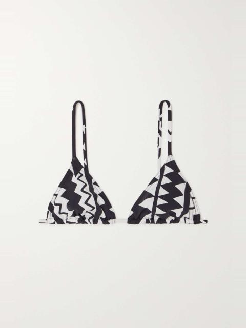 Esprit printed triangle bikini top