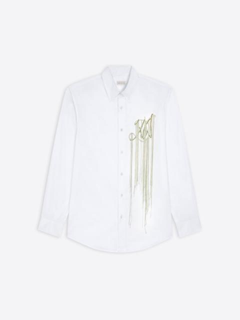 Dries Van Noten EMBROIDERED COTTON SHIRT