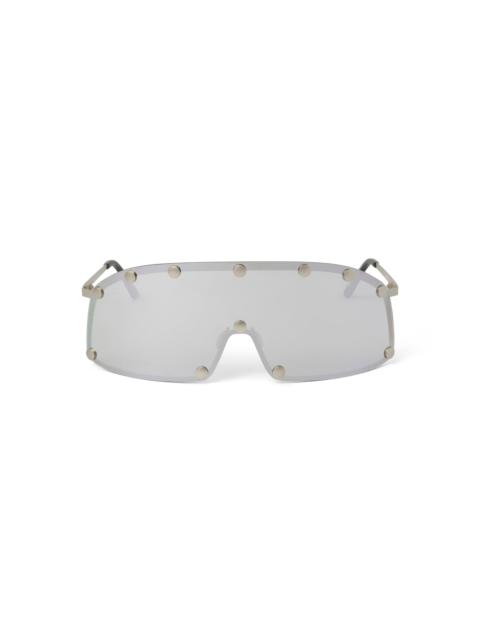 Rick Owens Shielding Sunglasses in Silver