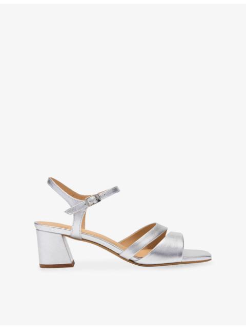WHISTLES Cut-Out Heeled Leather Sandals