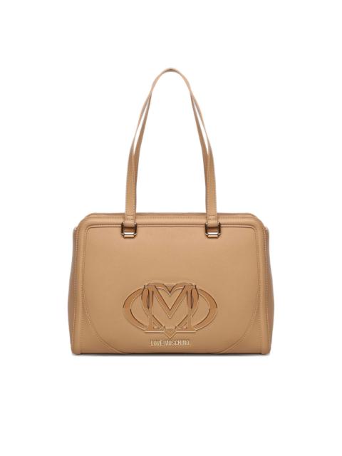 logo-plaque tote bag