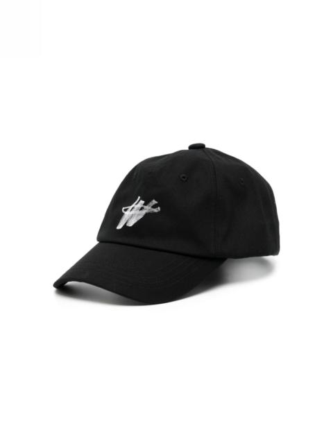 We11done logo-print baseball cap