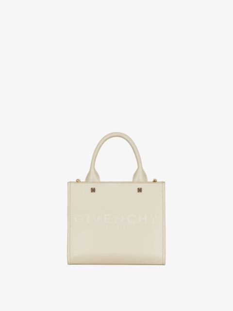 Givenchy MINI G-TOTE SHOPPING BAG IN LEATHER