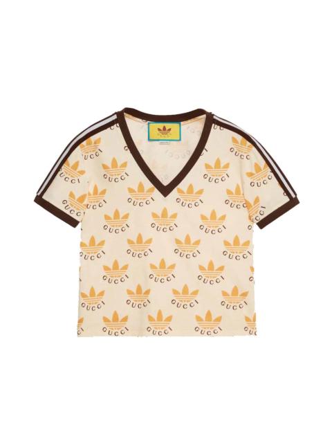 GUCCI adidas x Gucci Trefoil print T-shirt