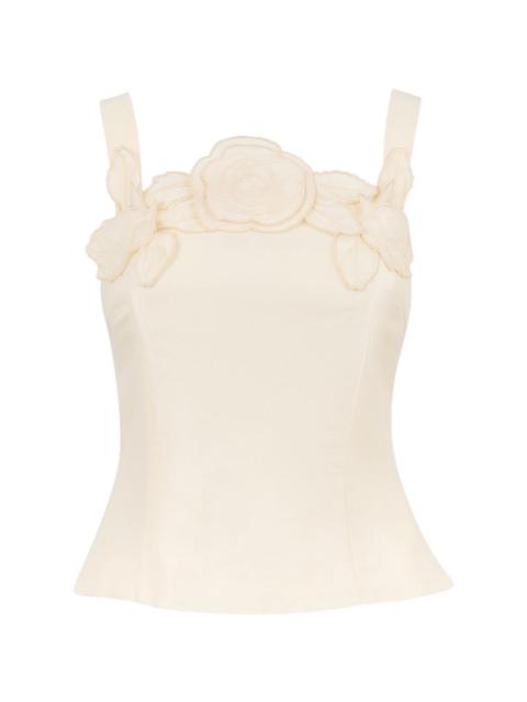 LEO LIN Isadora bust-appliqué top