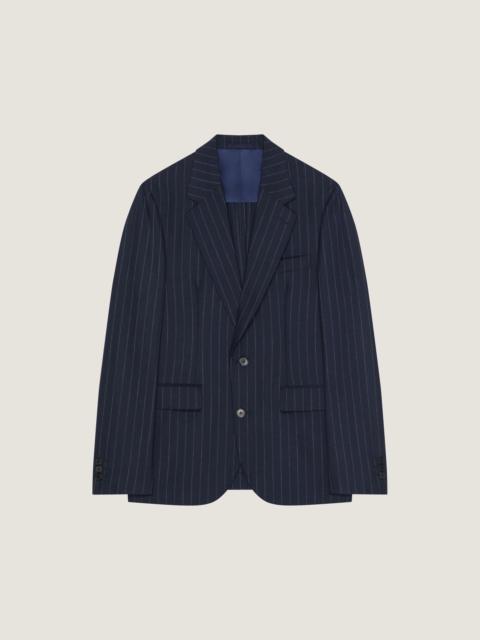 Givenchy SINGLE-BREASTED DECONSTRUCTED STRIPED JACKET IN WOOL