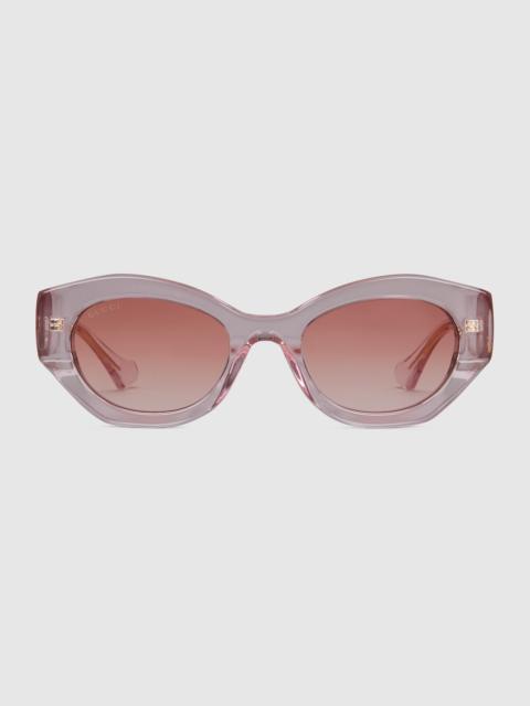 Oval frame sunglasses