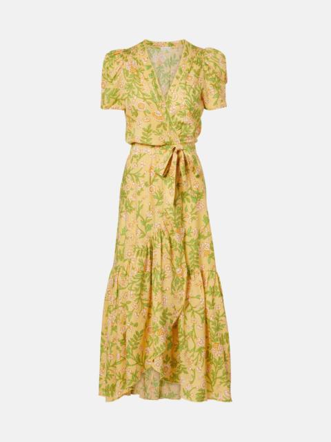 Poupette St Barth Baba floral cotton wrap dress