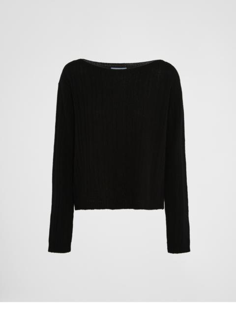 Prada Wool and cashmere boat-neck sweater