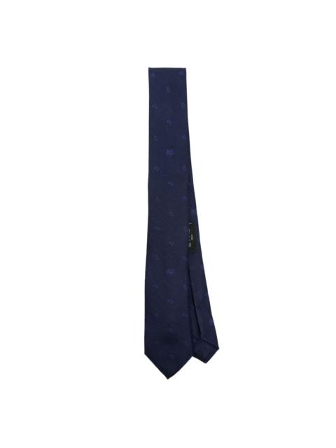 Etro paisley patterned-jacquard silk tie