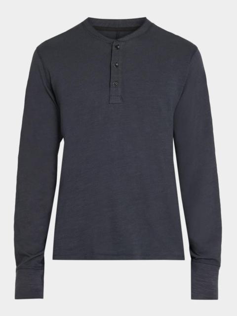 rag & bone Men's Classic Flame Henley Long-Sleeve T-Shirt