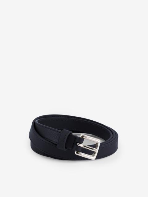 The Frankie Shop Jessie Leather Belt - Dark Navy