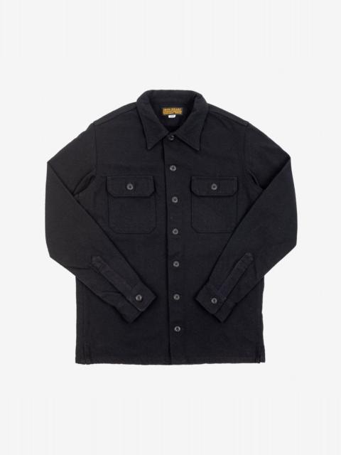 IHSH-346-BLK 10oz Recycled Nylon Mechanic Work Shirt Black