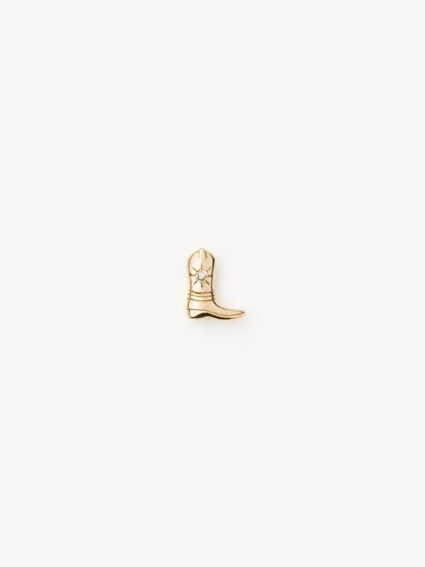 MISSOMA Solid Gold Cowboy Boot Single Stud Earring
