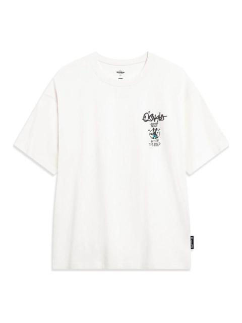 Li-Ning Li-Ning x Disney Oswald Graphic T-shirt 'White' AHST311-5
