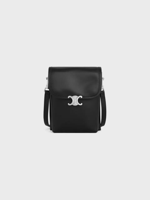 CELINE VERTICAL POUCH SOFT TRIOMPHE IN SMOOTH LAMBSKIN
