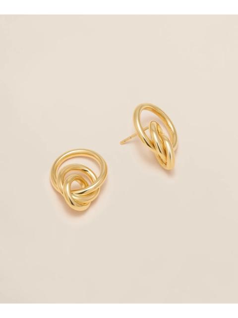 Brooks Brothers 14k Gold Triple Hoop Earrings