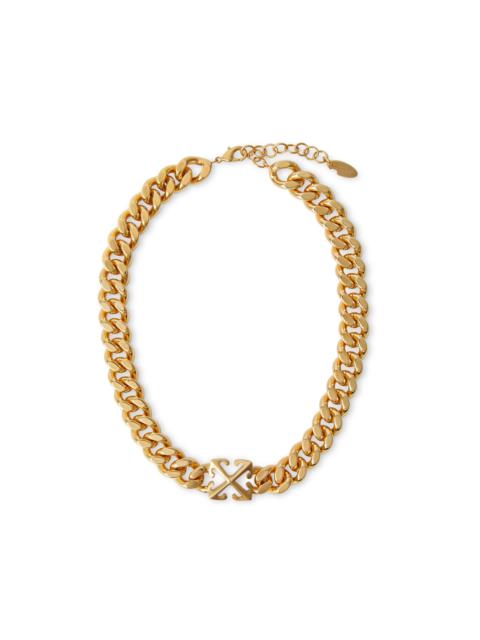Off-White Arrow Chain Necklace
