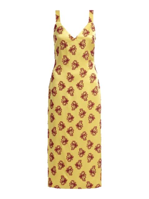 markarian Dancing Queen Citrine Midi Dress