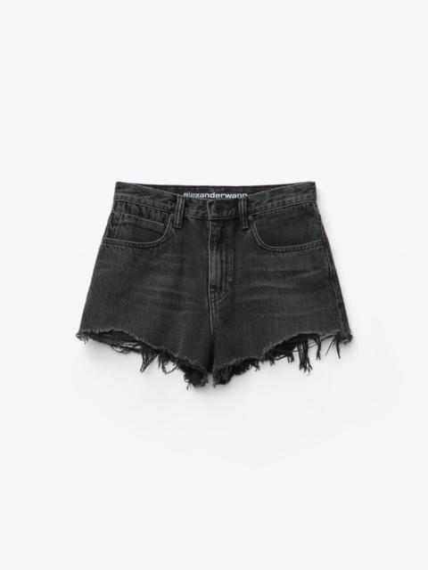 Alexander Wang GREY AGED DENIM의 BITE SHORT