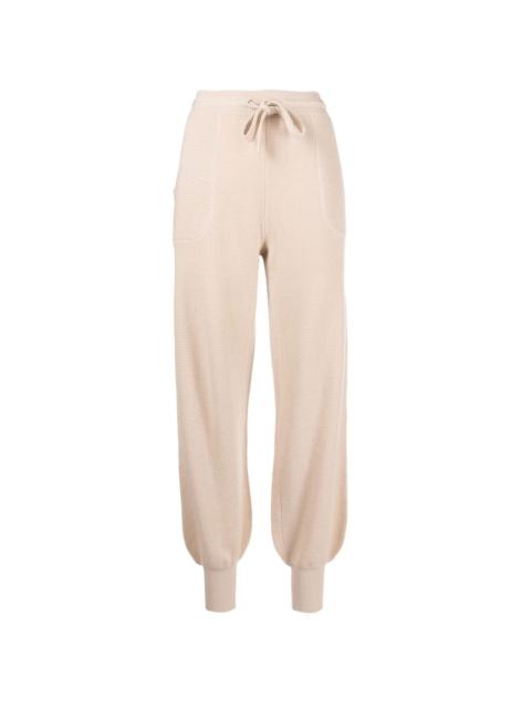 wool-cashmere track pants