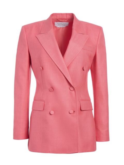 GABRIELA HEARST Gavin Blazer in Watermelon Silk Virgin Wool