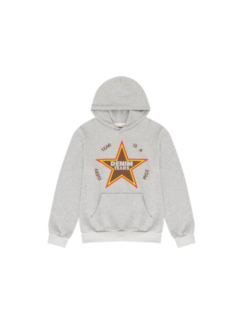 DENIM TEARS Denim Tears Every Tear is a Start Hooded Sweatshirt Grey
