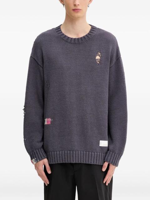 NEIGHBORHOOD distressed sweater