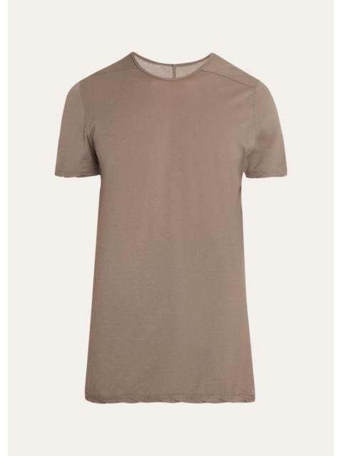 Rick Owens Men's Cotton Slim Longline Crewneck T-Shirt