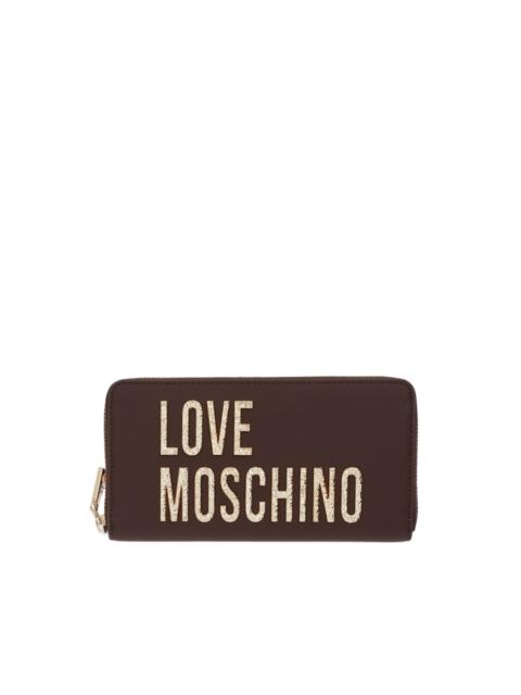 Moschino logo-lettering wallet