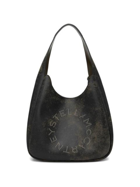 Stella McCartney Brown Logo Slouchy Aged Large Tote
