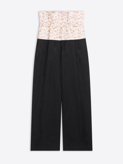 Dries Van Noten CONTRAST WAIST JACQUARD PANTS